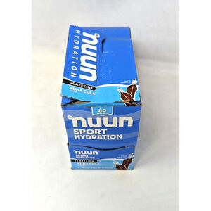 NEW Nuun Sport + Caffeine Electrolyte Tablets - Dissolvable in Water, Kona Cola